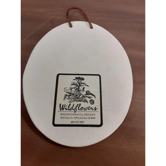 Wildflowers by Cricket Ceramic Wall Hanging Rare - Picture 3 of 3